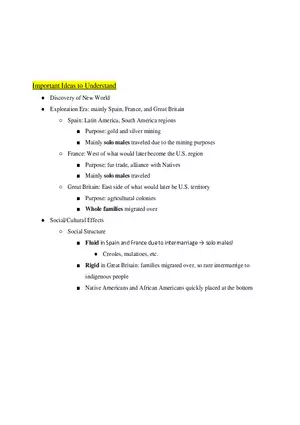 Exploration and Colonization of the New World