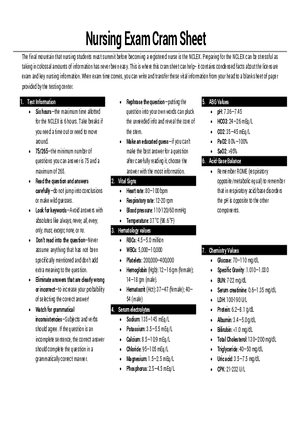 Nursing Key Strategies for Exam Success