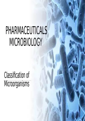 Classification of Microorganisms Lecture 1