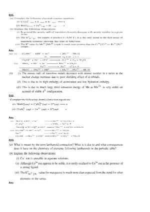 Chemistry Capsule for Class - XII Part 2