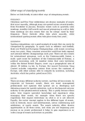 Events - Responding to a Changing Environment Part 2