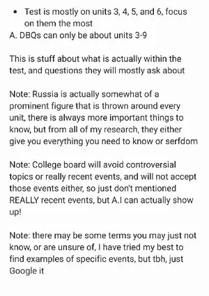 AP History Test Focus Key Units and Question Types