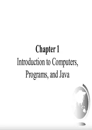 Introduction to Computers, Programs, and Java