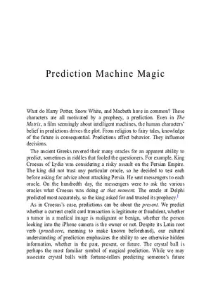 Prediction Machine Magic