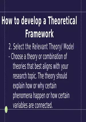 Theoretical and Conceptual Framework Research 2