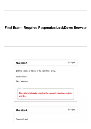 Human Anatomy and Physiology Final Exam Review