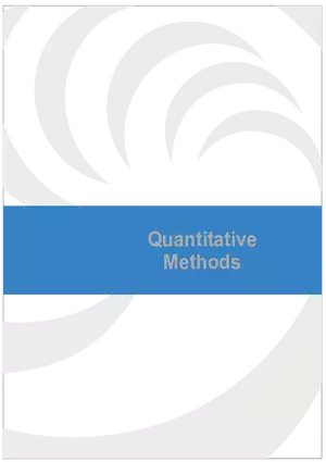 CFA L2 2024 Volume 1 - Quantitative Methods