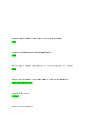Fire Safety Inspection Tagging and Maintenance Intervals