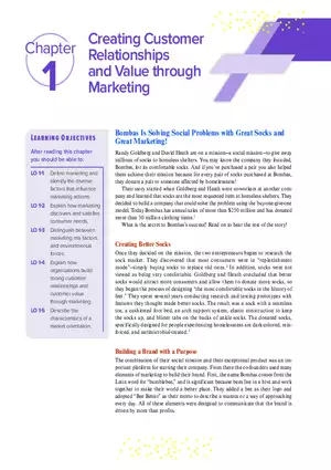 Creating Customer Relationships and Value Through Marketing