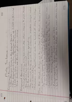 Plate Tectonics Cheat Sheet