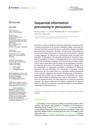 Sequential Information Processing in Persuasion