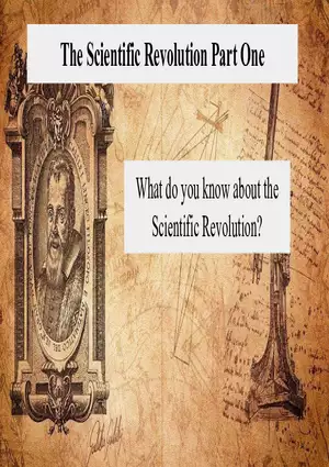 The Scientific Revolution Part One