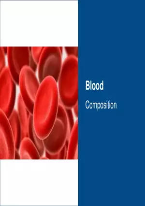 Composition Blood Lecture