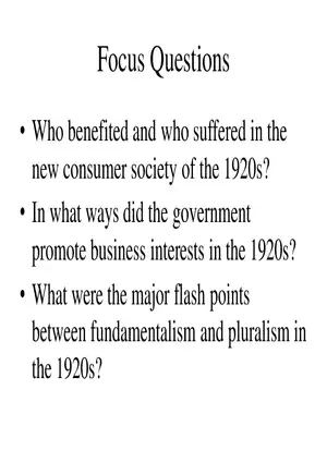A Tale of Two Twenties Questions