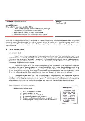 Antimicrobial Agents