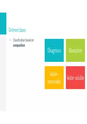 Ointments Lecture 3