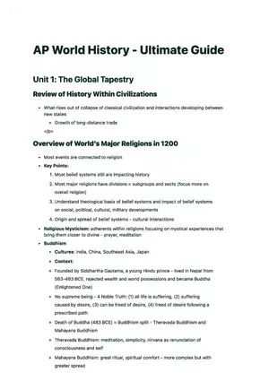 The Global Tapestry Guide