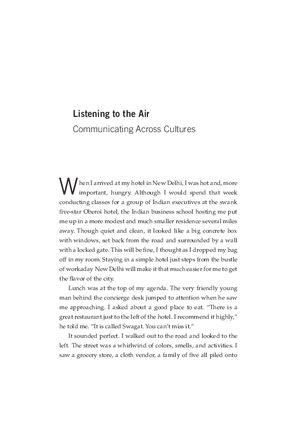 Listening to the Air