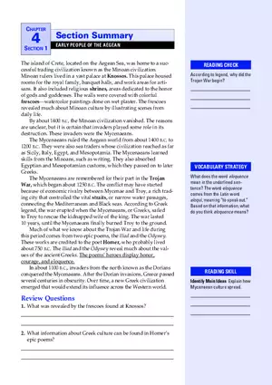 Early People of the Aegean