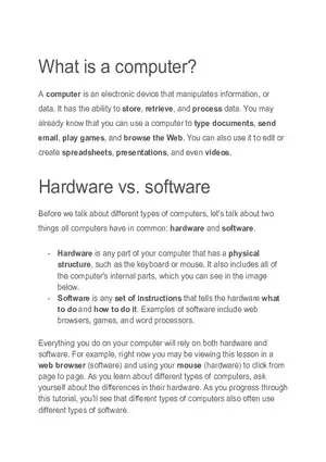 What is a Computer