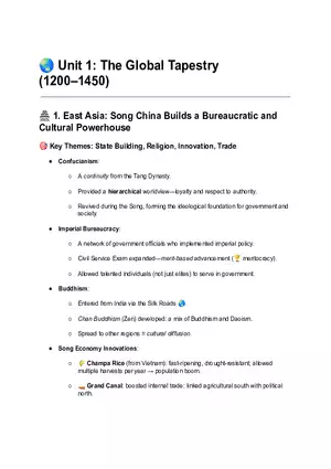 The Global Tapestry (1200–1450)