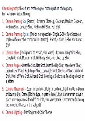 Art and Technology of Motion-picture Photography Part 1