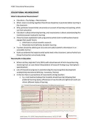 Educational Neuroscience