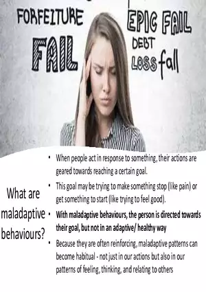 What are Maladaptive Behaviours