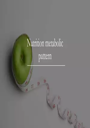 Nutrition Metabolic Pattern