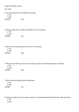 Chapter 01 Database Systems Answers