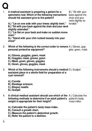 Medical Assisting Procedures and Safety Protocols