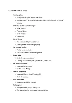 Operating Systems Overview