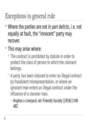 Illegal Contracts Lecture 6