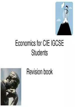Economics for CIE IGCSE