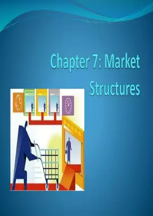 Chapter 7: Market Structures