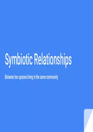 Symbiotic Relationships