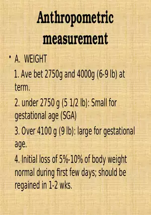 Profile of the Newborn Lecture Part 2