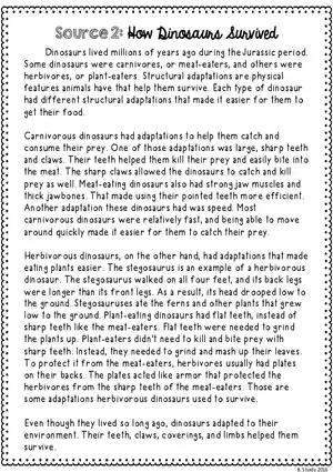 Structural Adaptations of Dinosaurs for Survival