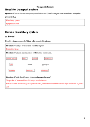Need for Transport System