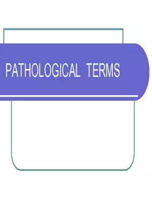 Pathological Terms