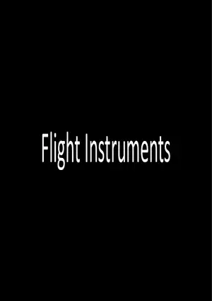 Flight Instruments Lecture