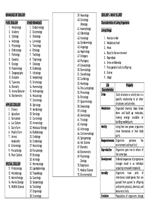 Zoology - What Is Life