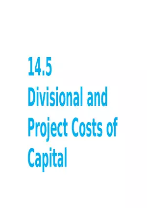 Chapter 14 Cost of Capital Lecture 7