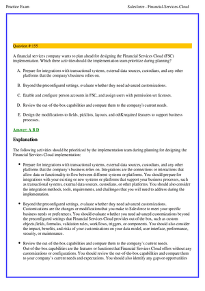 Salesforce Financial Services Cloud Exam Answers 10