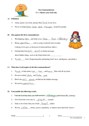 The First Commandment - Worship and Violations