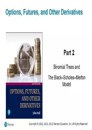 Part 2: Binomial Trees and The Black-Scholes-Merton