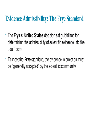 Criminalistics - An Introduction to Forensic Science Part 3