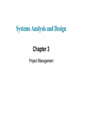 Systems Analysis and Design (Learning Objectives)