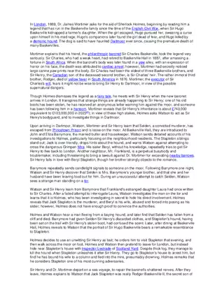 The Hound of the Baskervilles (Summary)