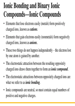 Ionic Compounds